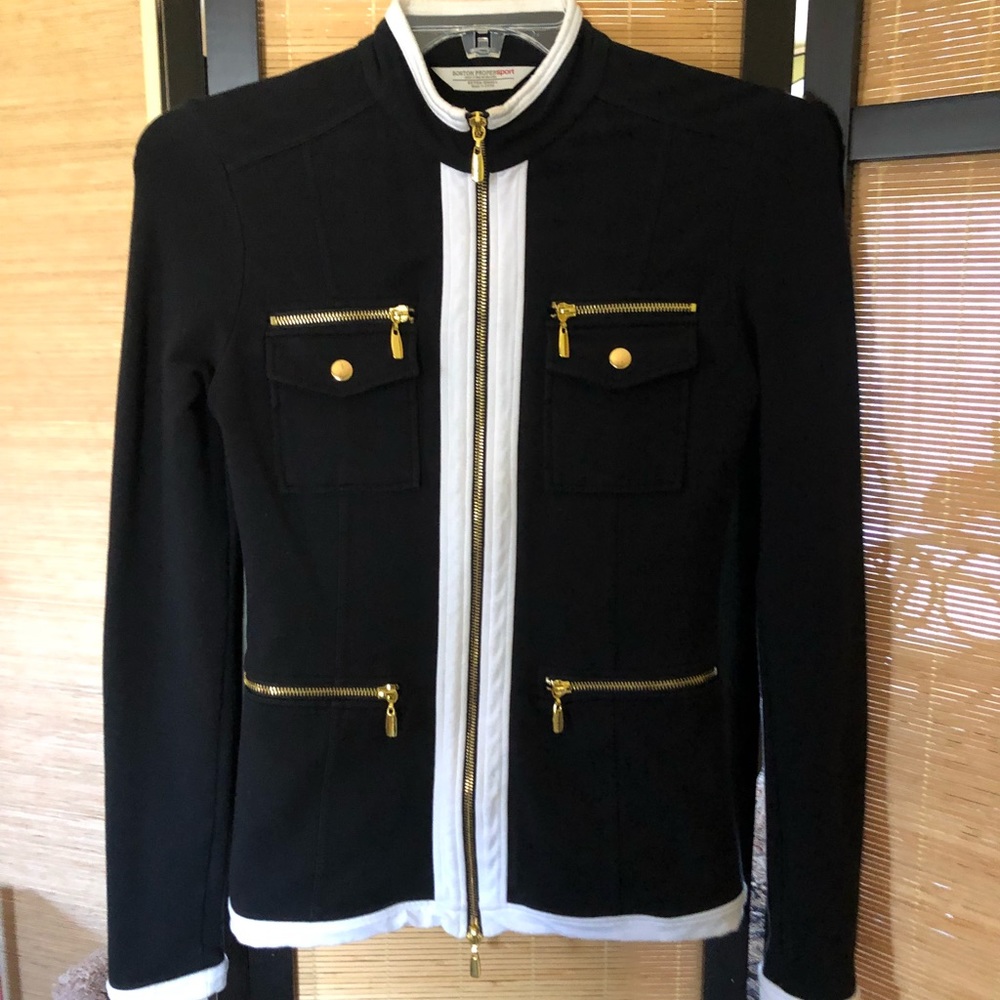 Boston Proper dress athleisure travel jacket